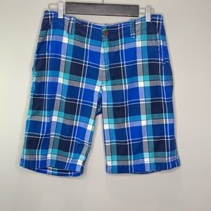 Aeropastale Blue Plaid Shorts